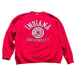 Vintage heavyweight Discus athletics indiana university crewneck